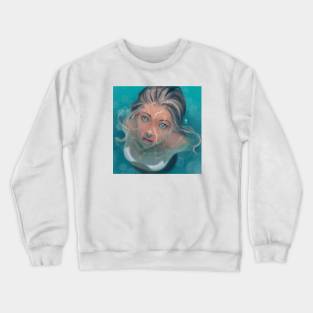 Swimming Girl Crewneck Sweatshirt